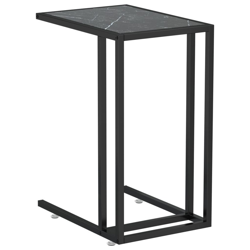 Irio Solid Wood End Table, Black