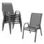  Wittig Outdoor Stackable Dining Chairs(Set of 4), Patio Outdoor Chairs-610373347-610373344