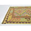 Tapis en laine rouge/beige 3 pi 3 po x 3 pi 8 po one-of-kind-noué la main Lorain