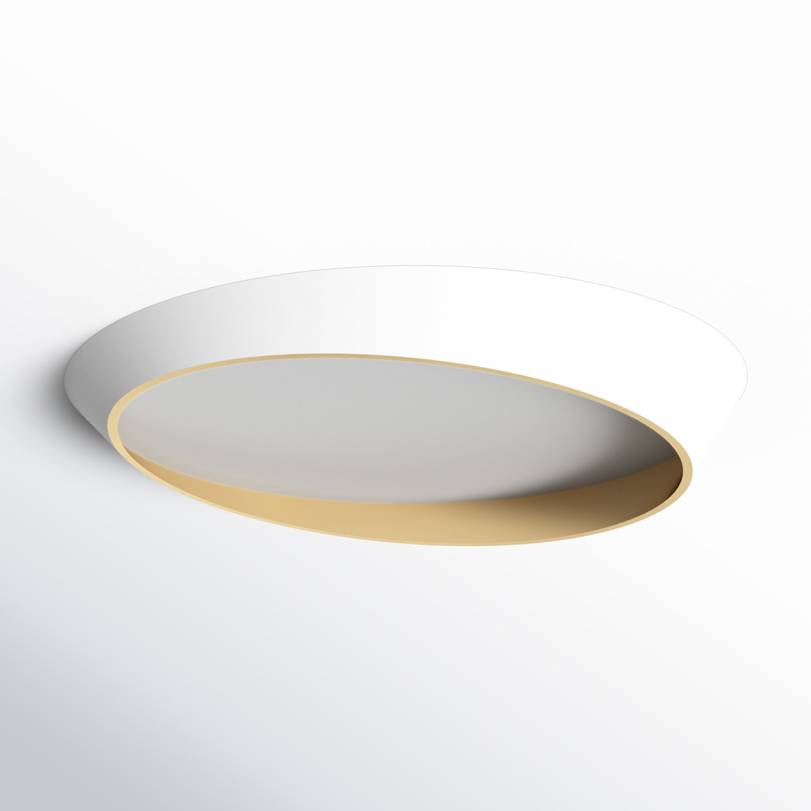 Single Light Steel Flush Mount, 4.75" H x 31.5" W x 31.5" D