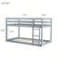 Solid Wooden , Solid Rubber Wooden over Loft Bed with Ladder ,Upper and Bottom Bed Platforms crafted with Strengthened Slats-285519106