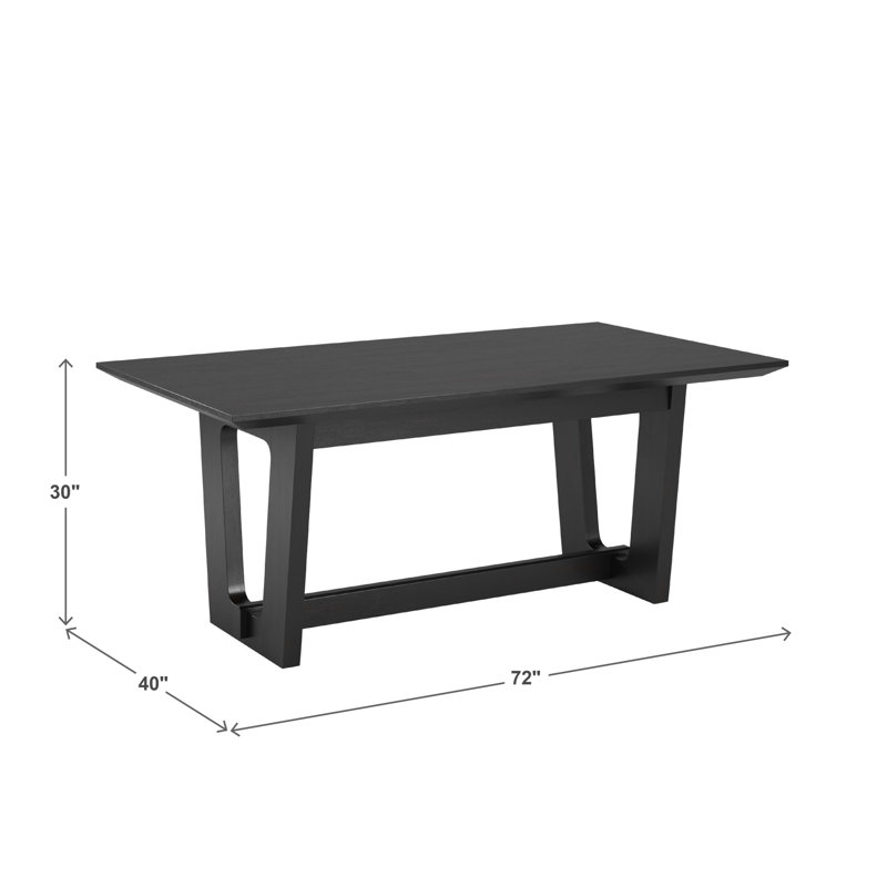 Table de salle à manger Cipolla, Noir, noir, noir, noir