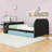 Wood Daybed with Trundle,Desk and USB-568570066