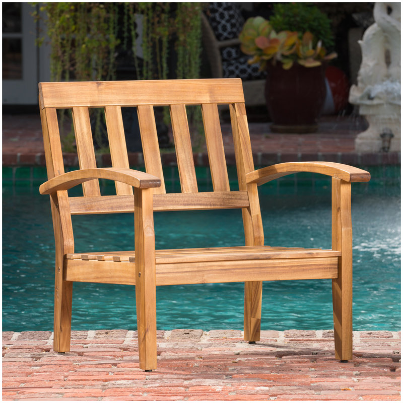 CHAISE CLUB PEYTON, Rouge, Teck