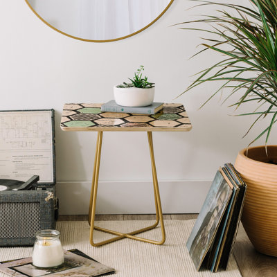 Solid Wood Top End Table