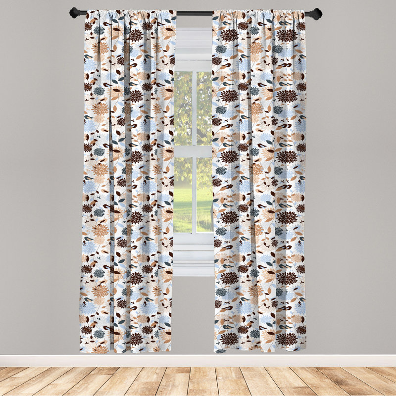 Panneau coulissant semi-diaphane avec passe-tringle Earth Tones, 28 po x 95 po