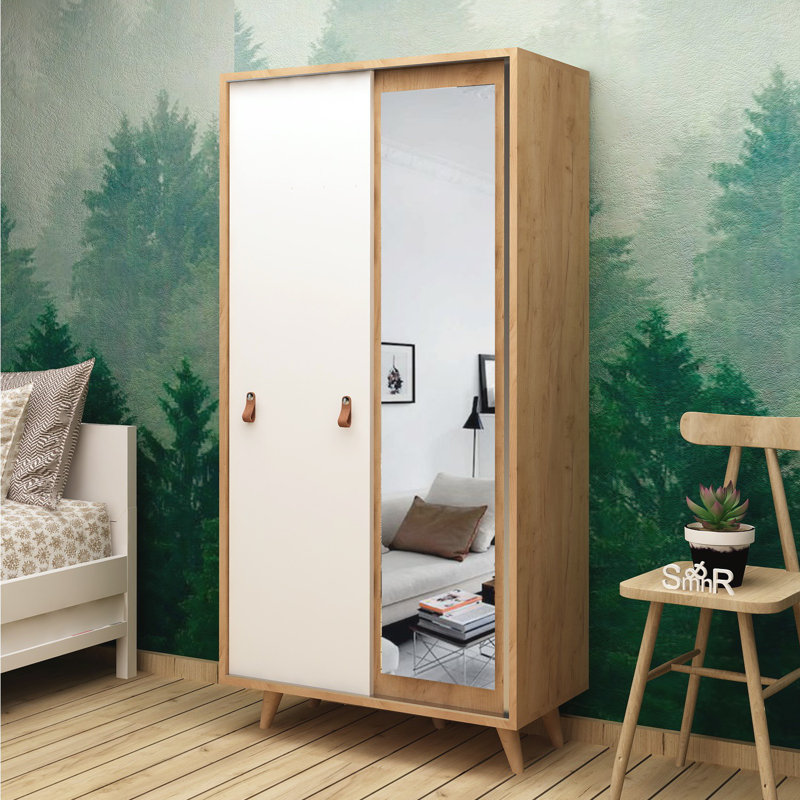 Armoire Pafford, Chêne / Blanc