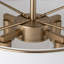 Linen Blend Drum Semi Flush Mount