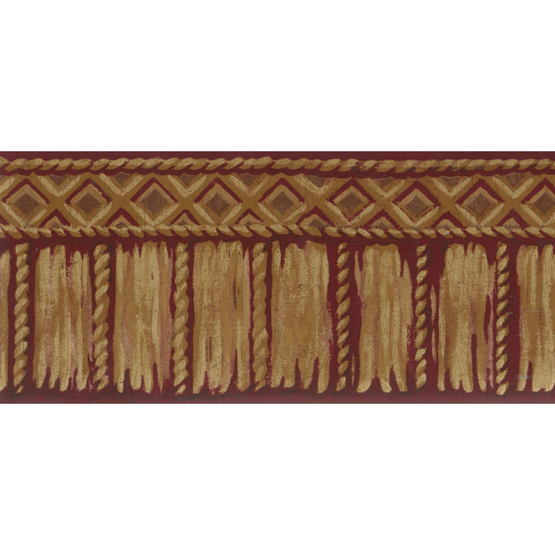 Bordure de papier peint Bunel, Rouge