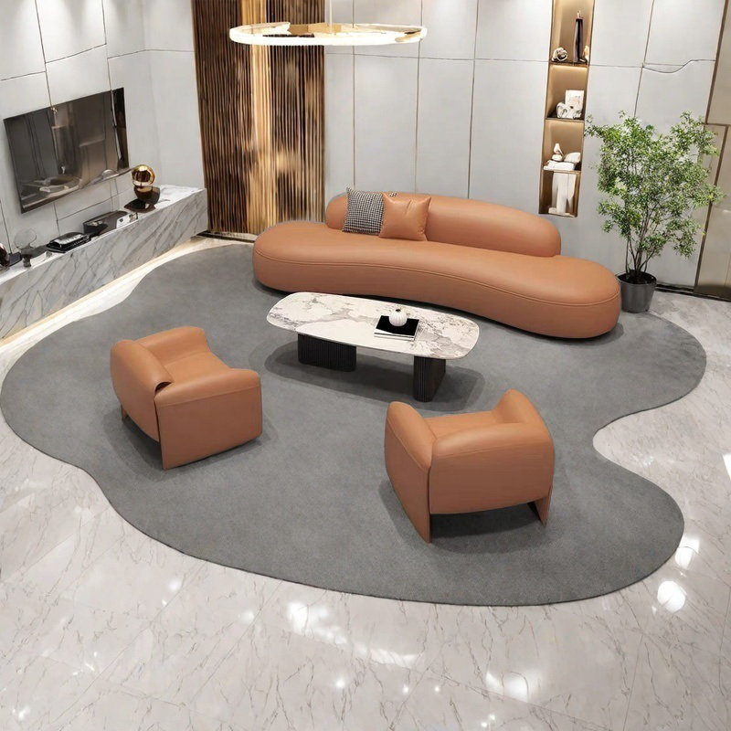Art modern simple office sofa set