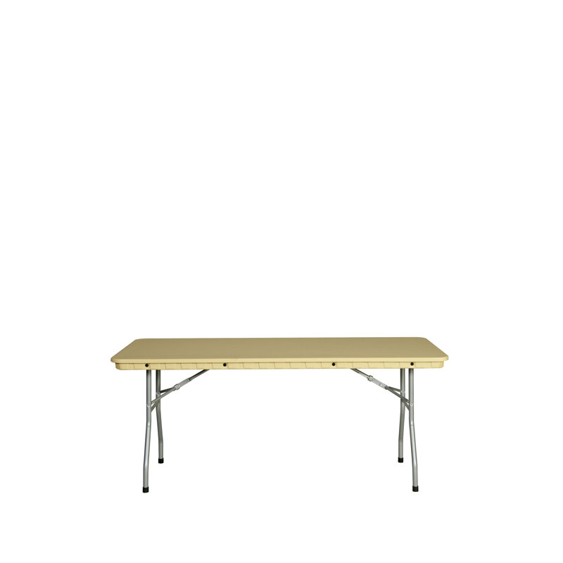 Table pliante en plastique Rhino, Brun clair, H 30 po x L 72 po x l 30 po