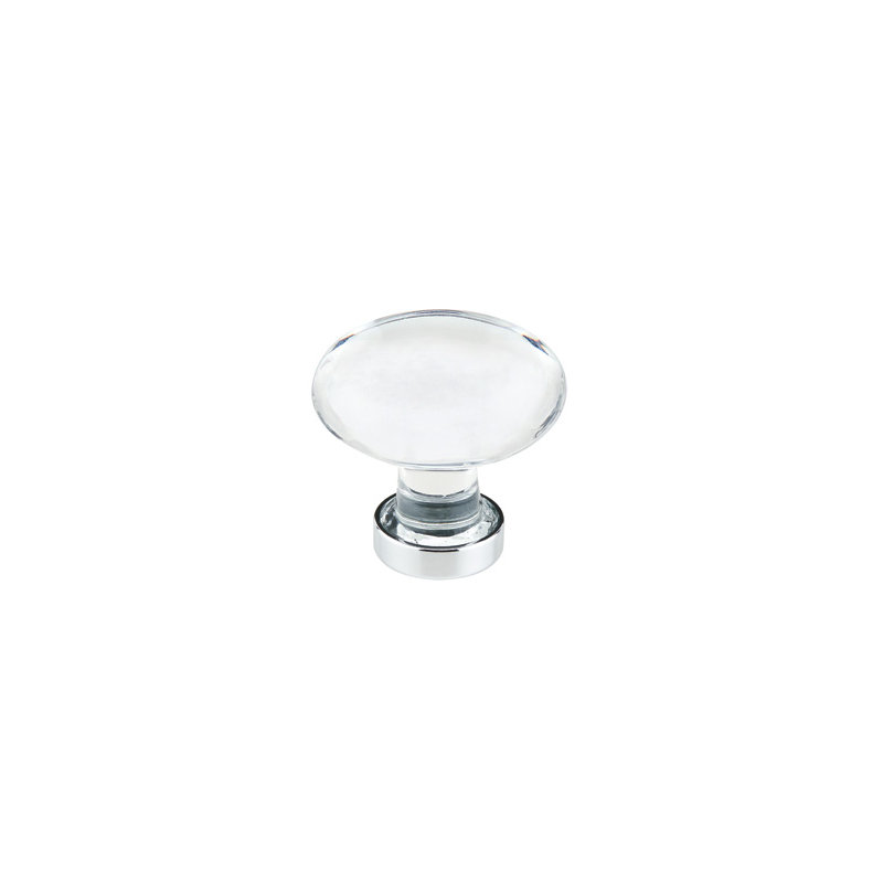 Hampton Oversized 1 1/4" Length Mushroom Knob, 1.25" H x 1.25" W x 1.375" D, Polished Chrome