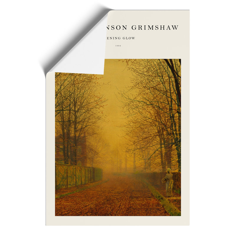 Evening Glow Print by John Atkinson Grimshaw - Frameless Print, 30cm H x 21cm W x 0.1cm D