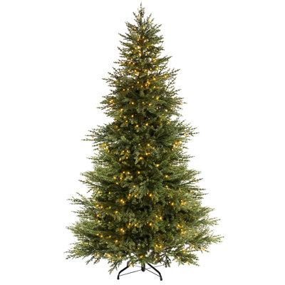 Lighted Artificial Fir Christmas Tree