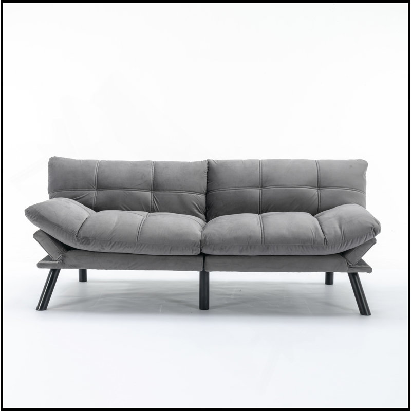 Canapé-lit convertible pliant moderne, Gris clair