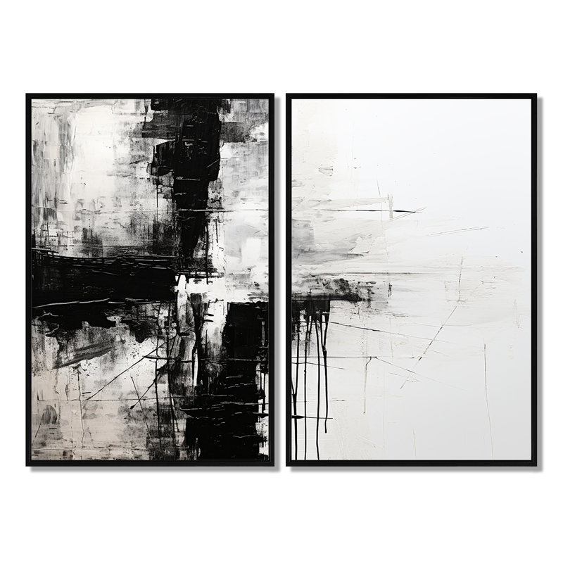 Minimalisme noir et blanc, croix religieuse I - impressions sur toile noires, Noir, H 36 po x l 48 po