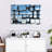 Abstract Square Mirrors Canvas Print-1886095156