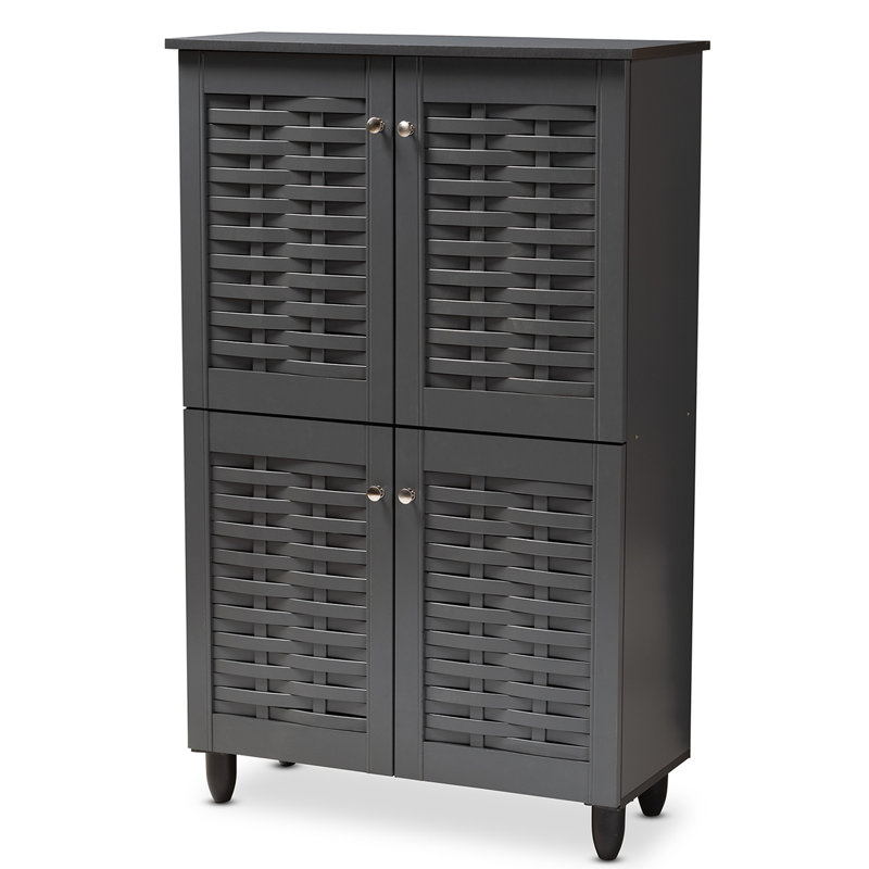 18 Pair Shoe Storage Cabinet