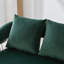 Canapé rembourré en velours 2 places avec 3 coussins-115629096