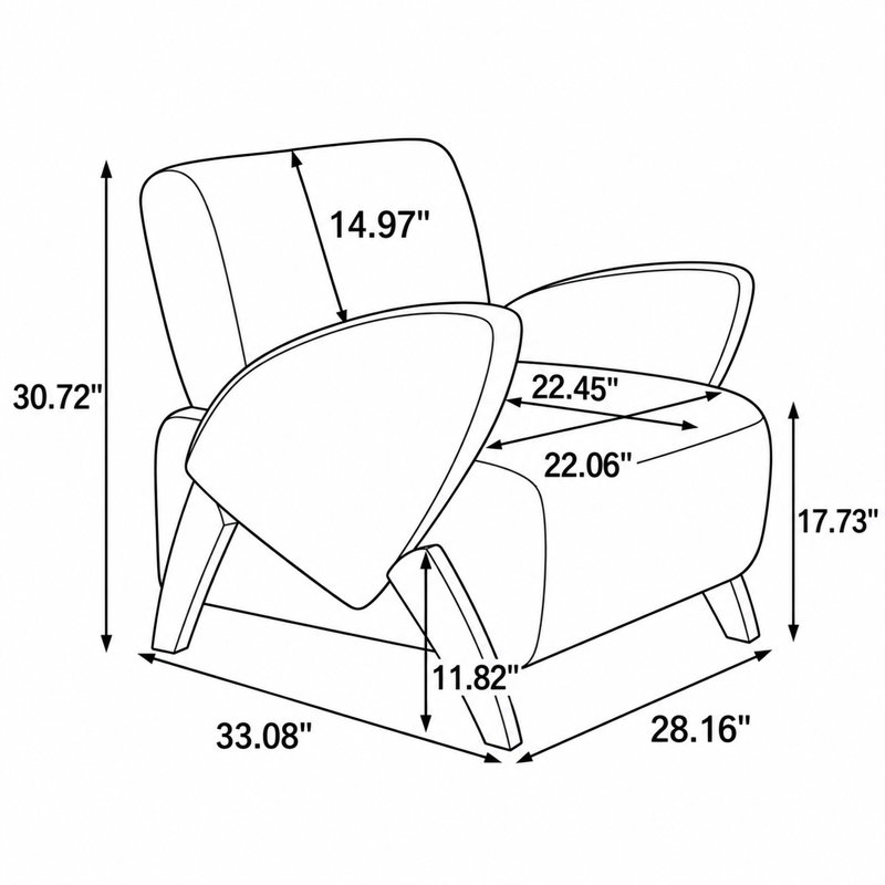 Fauteuil d'appoint moderne et compact en velours, avec accoudoirs incurvés et pieds en bouleau massif, idéal pour le salon, le bureau ou la pièce à vivre.