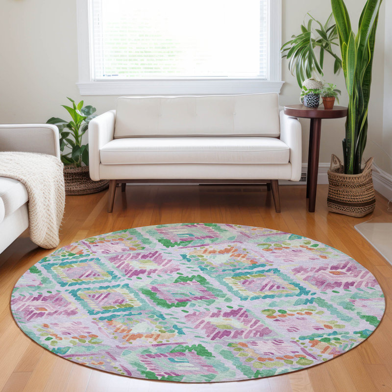 Tapis intérieur / extérieur mauve Marave , 8 pi x 8 pi