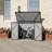 6 ft. W X 4 ft. D Metal Garbage Shed
