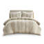 Housse de couette en coton multicolore très grand / très grand avec fermeture à boutons 3 pièces rayée et certification