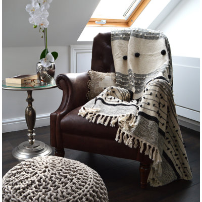 Bobble Textured Boho Throw