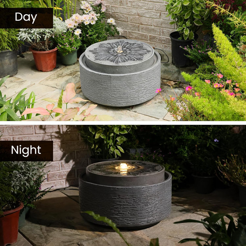 Weather Resistant Fountain with Light