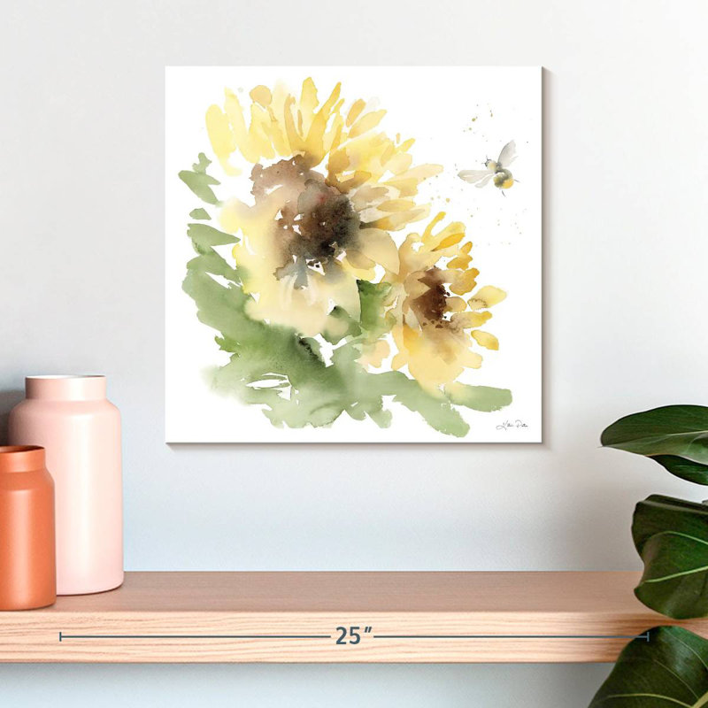 Harnek pré de tournesols II, H 16 po x l 16 po