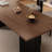 Modern simple rectangular solid wood dining table-789564102