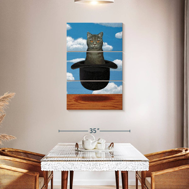 Brampt Magritte Cat, 45" H x 28" W