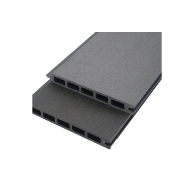 Composite Fence Slats 1800mmm / 6ft - Anthracite / Light Grey - Composite Tonge & Groove Slat