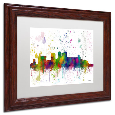 « birmingham alabama horizon », reproduction d’impression encadrée sur toile encadrée