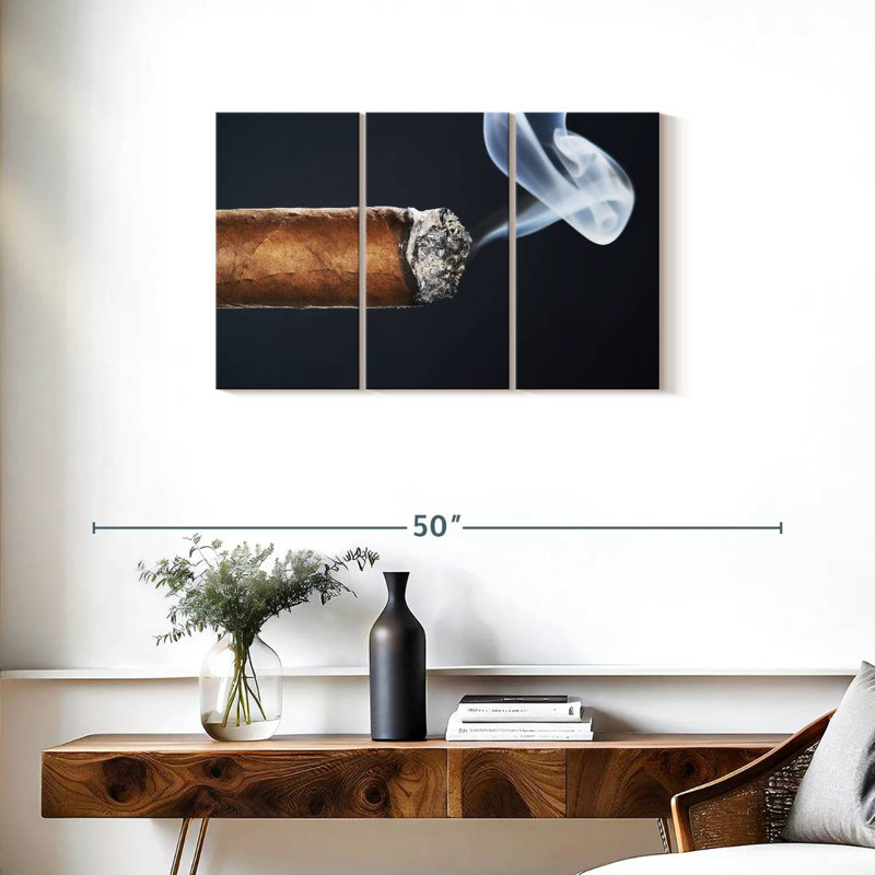 Senne Burning Cigar, 20" H x 33" W
