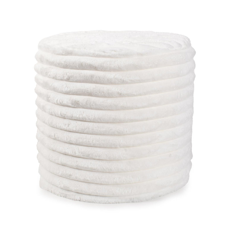 Camesha No Tip Cylinder Short Shar Pei White, White Polyester