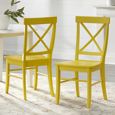 Bellmead Solid Wood Cross Back Side Chair