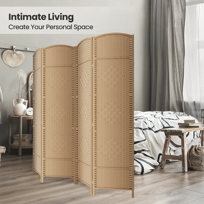 Pare-étincelles pliable 6 pi 6 pi, Naturel