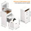 Coiffeuse et tabouret, ensemble de coiffeuse multifonctionnel 3-en-1, comprenant trois modes d'éclairage, miroir HD, deux tiroirs coulissants et tabouret de rangement caché-1120843933