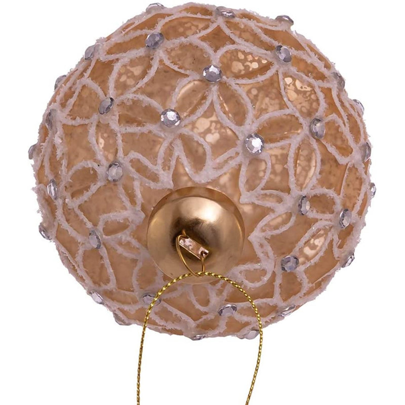 3.15'' Geometric Glass Ball Ornament