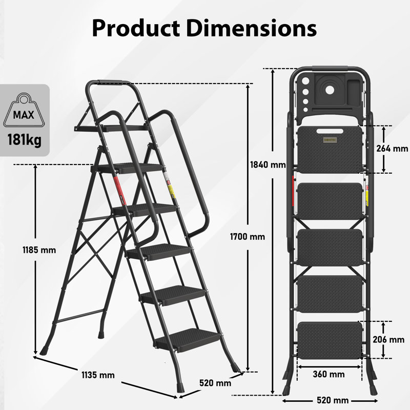 5 - Step Folding Step Ladder