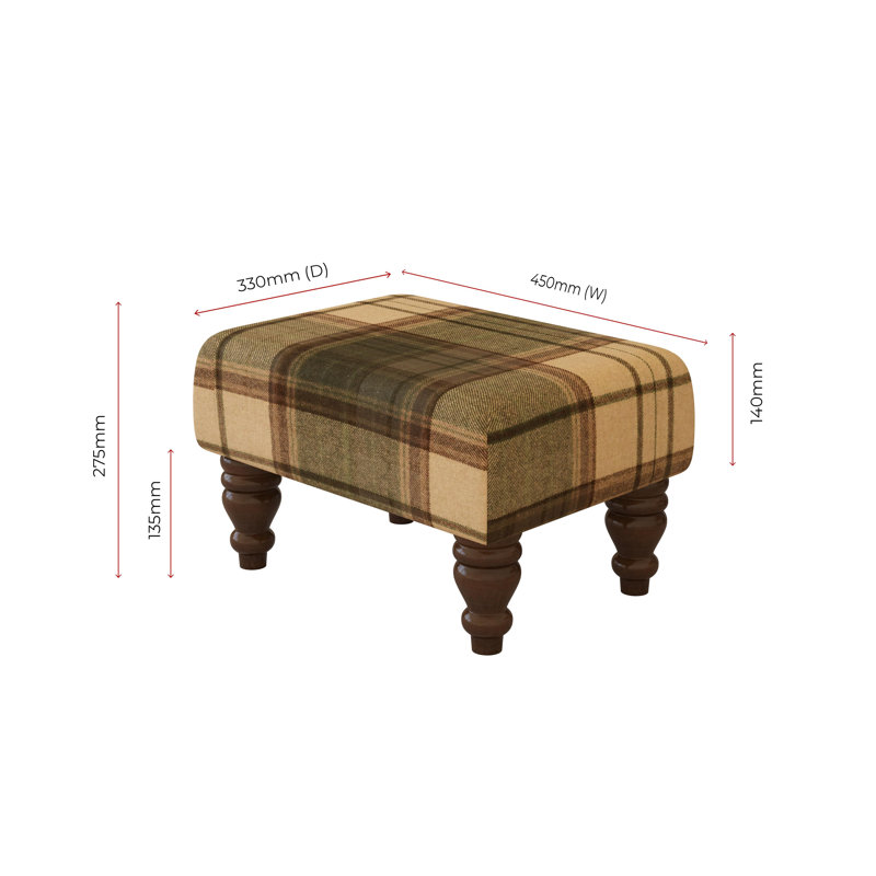 Manufactured Wood Accent Stool, Mahogany