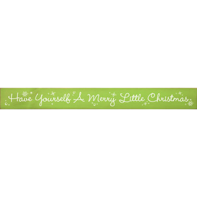 Art textuel sur bois merry little christmas