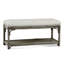 Summer Retreat Wicker Shelf Storage Bench-71425199-86505830