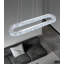 Lustre ovale moderne en cristal 47 "argenté-130141401