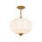 Glint 1 - Light Pumpkin Flush Mount Ceiling Light for Dining Room-897340257