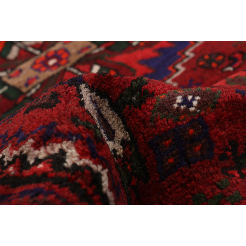 Tapis unique en laine de style années 1990 de 3 pi 9 po x 6 pi 8 po Awwal