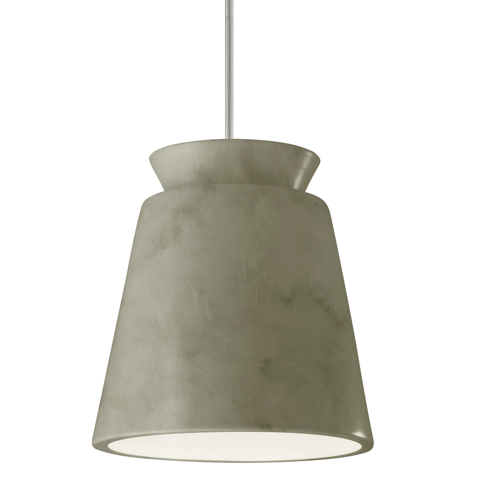 Logan Dimmable Cone Pendant, Antique Patina, Brushed Nickel, LED (Integrated)