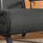 Sleep chair bed with 5-position adjustable backrest and pillow, comfy convertible sleeper chair for office, black