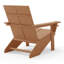 Chaise Adirondack moderne en poly (ensemble de 2), noir-1743975807